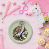 穴掘りフクロウ ペーパープレート (パーティー)