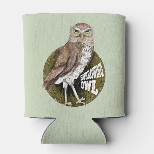 穴掘りフクロウ 缶クーラー (裏面)