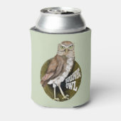穴掘りフクロウ 缶クーラー (缶裏面)