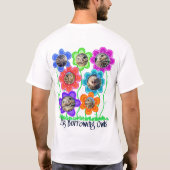 穴掘りフクロウTシャツ Tシャツ (裏面)