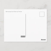 穴掘りフクロクローズアッププロファイルポストカード ポストカード (裏面)