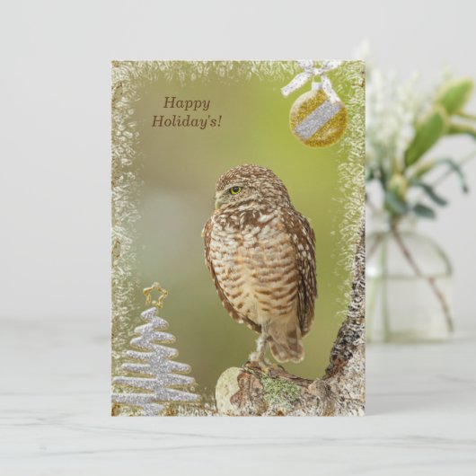 穴掘りフクロムクリスマスカード シーズンカード (スタンド正面)