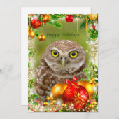 穴掘りフクロムクリスマスカード シーズンカード (正面/裏面)