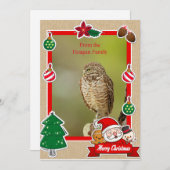 穴掘りフクロムクリスマスカード シーズンカード (正面/裏面)