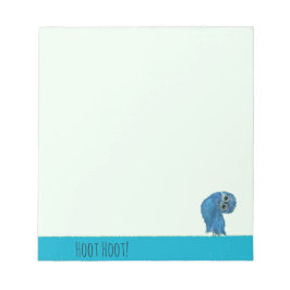 穴掘り絵画フクロウ岬サンゴFL ノートパッド