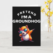 穴熊のフリして 楽なコスプレ 5 カード (黄色い花)