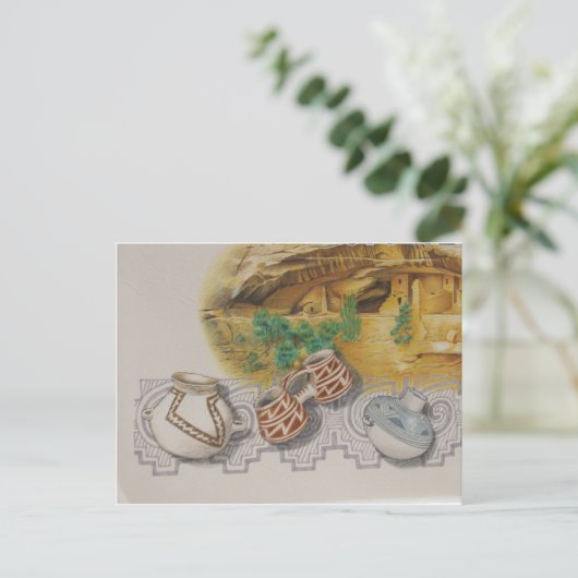 穴砂焼 ポストカード (スタンド正面)