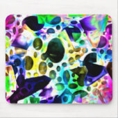 穴素朴と切り出しの水色 マウスパッド (正面)