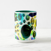 穴素朴と切り出しの水色 マグカップ (中央)