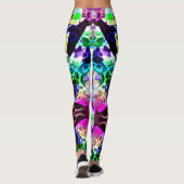 穴素朴と切り出しの水色 レギンス (裏面)