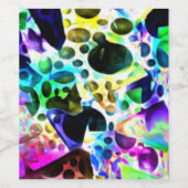 穴素朴と切り出しの水色 ワインラベル (シングルラベル)