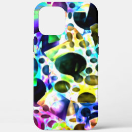 穴素朴と切り出しの水色 iPhone 12 PRO MAX ケース