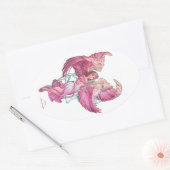 穴開け2 楕円形シール (封筒)