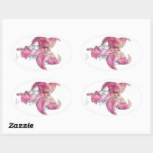 穴開け2 楕円形シール (シート)