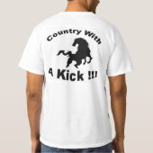 穴馬のTシャツ Tシャツ (裏面)