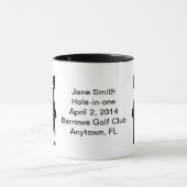 穴1カスタマイズ可能な記念のマグ マグカップ (中央)