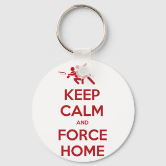 究極のおもしろいフリスビー保はCalm and Force Home キーホルダー