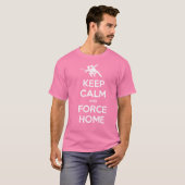 究極のおもしろいフリスビー保はCalm and Force Home Tシャツ (正面フル)