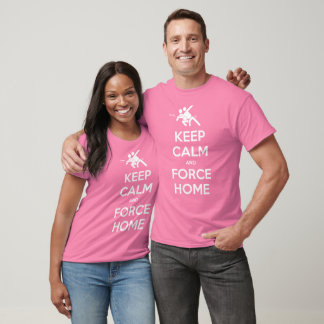 究極のおもしろいフリスビー保はCalm and Force Home Tシャツ