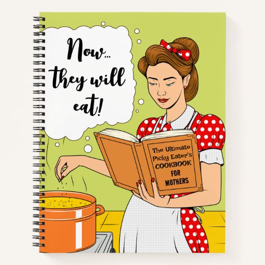 究極のこぎりで食べる母親のための料理本 ノートブック (正面)