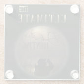 究極のアヒル狩り ガラスコースター (裏面)