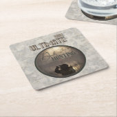 究極のアヒル狩り スクエアペーパーコースター (アングル)