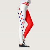 究極のアメリカの愛国者アメリカのスターとストライプ レギンス (右)