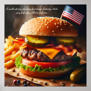 究極のアメリカンチーズバーガー体験 ポスター