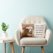 究極のアルパカ 一本眉 ランバークッション (椅子)