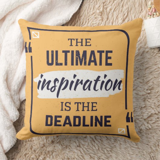 究極のインスピレーションは締め切り枕 クッション (ブランケット)