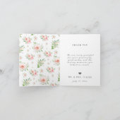 究極のウェディングフォト感謝カード ベストデイエバー フローラル サンキューカード (内部)