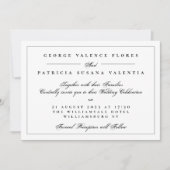 究極のエレガンスフォーマル書道結婚の 招待状 (正面)