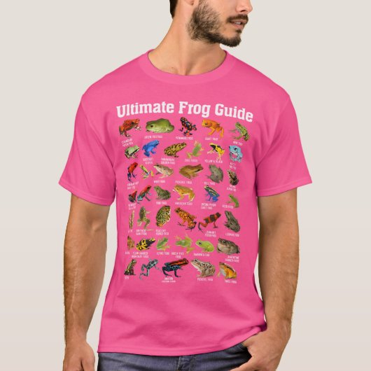 究極のカエルのガイド両生類の種の事実ヘルペット Tシャツ (正面)