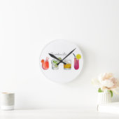 **究極のカクテルバー*時計 ラウンド壁時計 (ホーム)