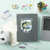 究極のキャッチ魚釣り恋人ステッカー シール (iPadカバー)