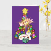 究極のクリスマスの贈り物は神の子羊 カード (黄色い花)