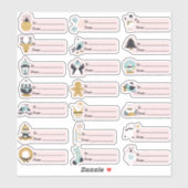 究極のクリスマスギフトタグバラエティーパック21PCセット シール (シート)