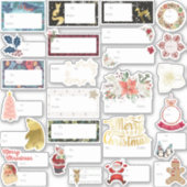 究極のクリスマスギフトタグバラエティーパック26pcセット シール (正面)