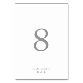 究極のグシンプルレーモダン結婚ンの表 テーブルナンバー
