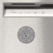 究極のグレーの水色モノグラム名 マグネット (インサイチュ (食洗機))