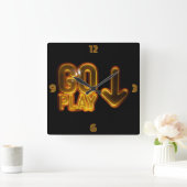 究極のゲーマー時計!ゲーマ遊ーに移動 スクエア壁時計 (ホーム)