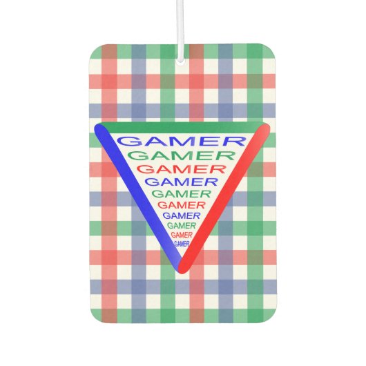 究極のゲーマー3ゲーミングシステムカラーRGB カーエアーフレッシュナー (正面)