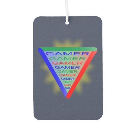 究極のゲーマー3ゲーミングシステムカラーRGB カーエアーフレッシュナー (正面)
