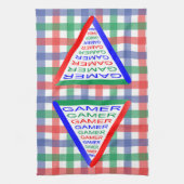 究極のゲーマー3ゲーミングシステムカラーRGB キッチンタオル (縦)