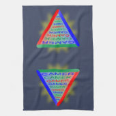 究極のゲーマー3ゲーミングシステムカラーRGB キッチンタオル (縦)