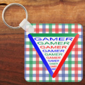 究極のゲーマー3ゲーミングシステムカラーRGB キーホルダー (正面)