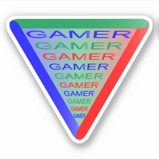 究極のゲーマー3ゲーミングシステムカラーRGB シール (正面)