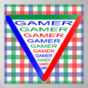 究極のゲーマー3ゲーミングシステムカラーRGB ポスター
