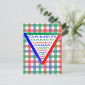 究極のゲーマー3ゲーミングシステムカラーRGB ポストカード (スタンド正面)