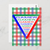 究極のゲーマー3ゲーミングシステムカラーRGB ポストカード (正面/裏面)